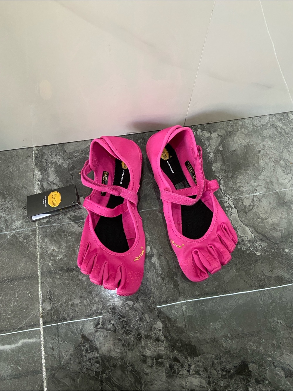 Vibram Women's Pink FiveFingers Mary Jane Toe Flats